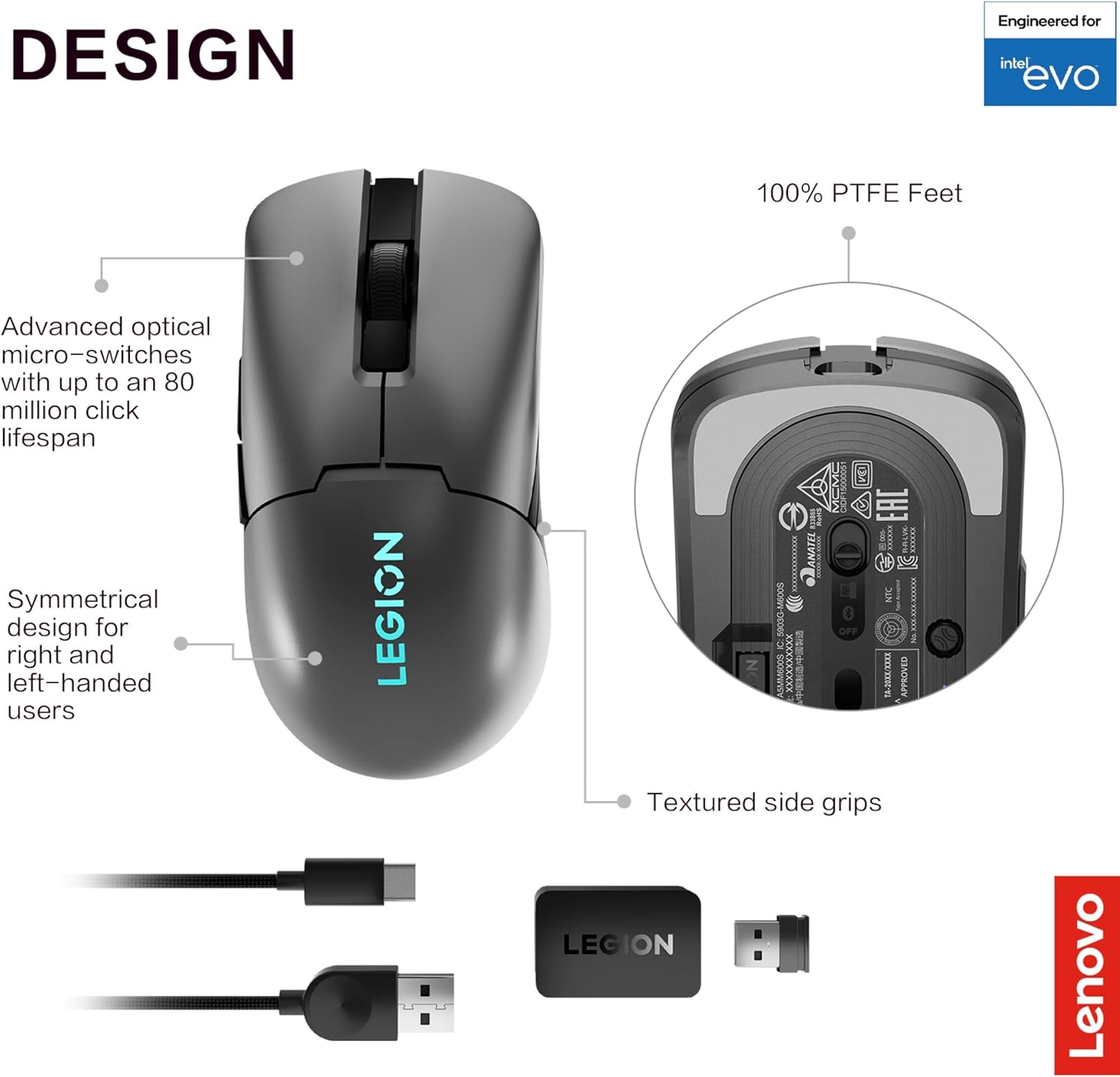 Lenovo Legion 17 Gaming Laptop Backpack and 19K DPI RGB Wireless Gaming Mouse with 6 Programmable Buttons - Image 7